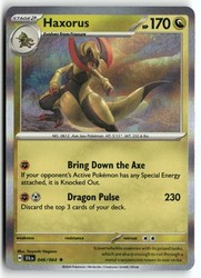 Haxorus 046/064 Shrouded Fable Holo Rare