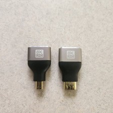 Micro Mini HDMI to HDMI Female Adapters 8k UHD - Set of 2