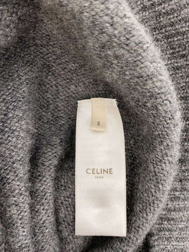 CELINE Knit Sweater (Thin) S Cashmere GRY 2A906384D Used - Picture 4 of 8