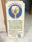 VINTAGE WOOD SIGN PABST BLUE RIBBON BEER SIGN BEER MAN'S CREED PABST SIGN