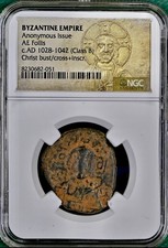 Jesus Christ King of Kings Byzantine Empire Coin 1028-1042AD NGC Ancient Genuine