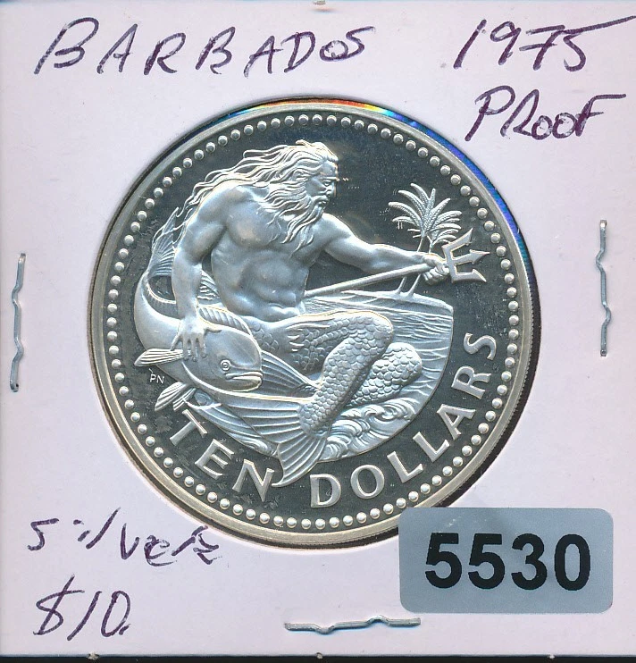 バルバドス 10ドル 1975年 Silver 1975 Barbadian Coins for sale | eBay