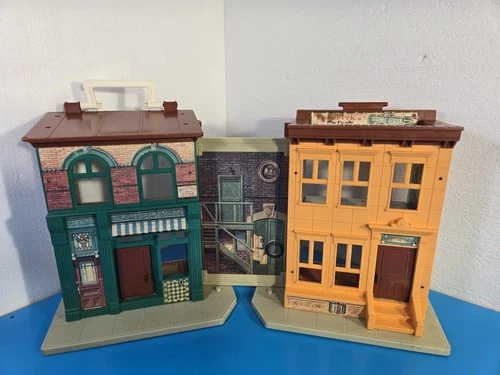Vintage Fisher- Price Sesame Street Play Family Playset 1974