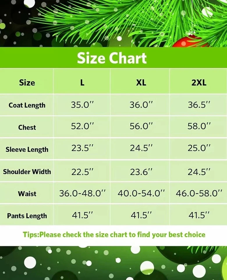 Disfraz Completo Navidad El Grinch Disfraz Papá Noel Adulto (TALLA: L-2XL). Foto 3 de 4