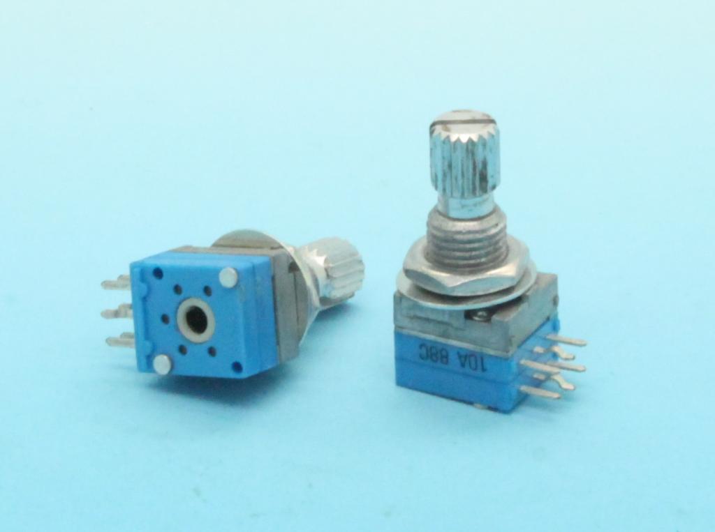 2 x 9mm TOCOS B100K 100K Linear Taper Potentiometer 40 Step 15mm