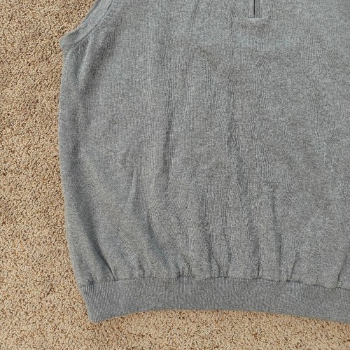 Cutter & Buck Men's Gray Sandpoint Half Zip Vest Wind Sweater Size L - Picture 5 of 15