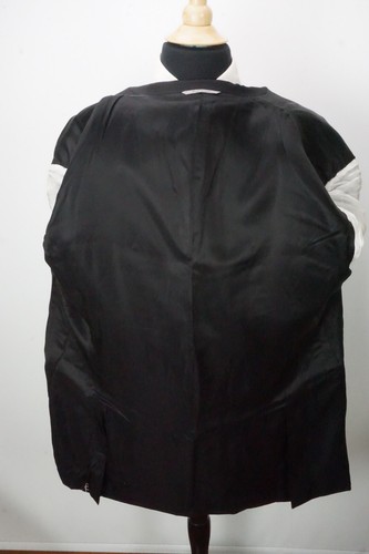 Canali 1934 Actual Negro Espiguilla 100% Lana 2 PC Chaqueta Pantalones Big 52L - Imagen 8 de 12