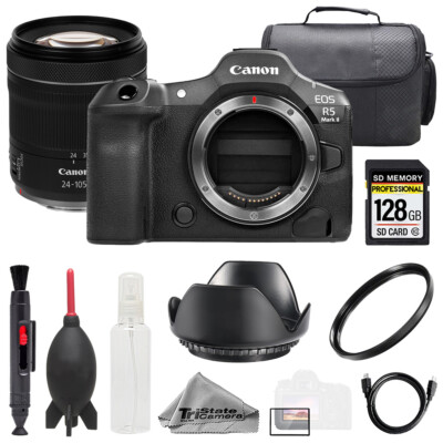 Canon EOS R5 II Camera + 24-105mm STM Lens + 128GB + Bag+ UV Filter- Basic Kit
