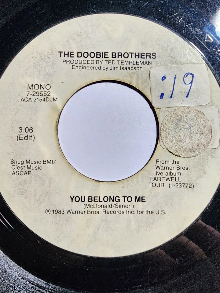 The Doobie Brothers "Real Love" WB PROMO 1980 VG F163 - Image 2 of 2