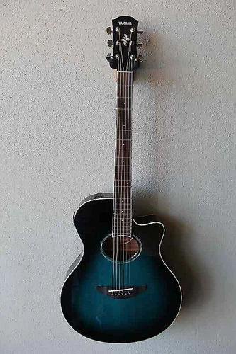 Brand New Yamaha APX600 Acoustic/Electric Guitar with Gig Bag - Blue Burst