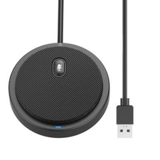 Techly Microfono USB Omnidirezionale da Conferenza con Tasto Muto