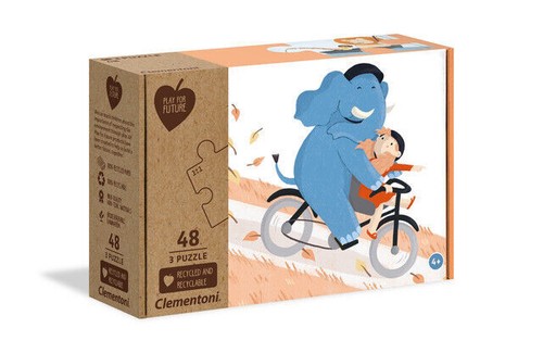 Puzzle 3x48 elementów. Play for Future. Kumple