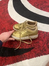 Size 4.5 GS - Nike Air Force 1 LV8 Low Gold
