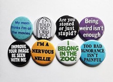 Vintage Reproduction Pinback Buttons Magnets  Bottle Openers. Set 24