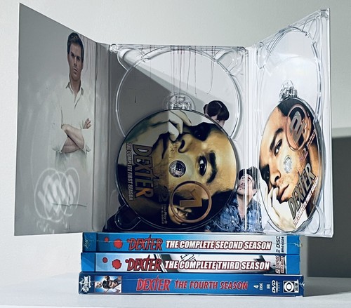Dexter Season 1-4 Blu-Ray DVD Region All 1 2 3 4 TV Series - Please Read - Picture 3 of 4