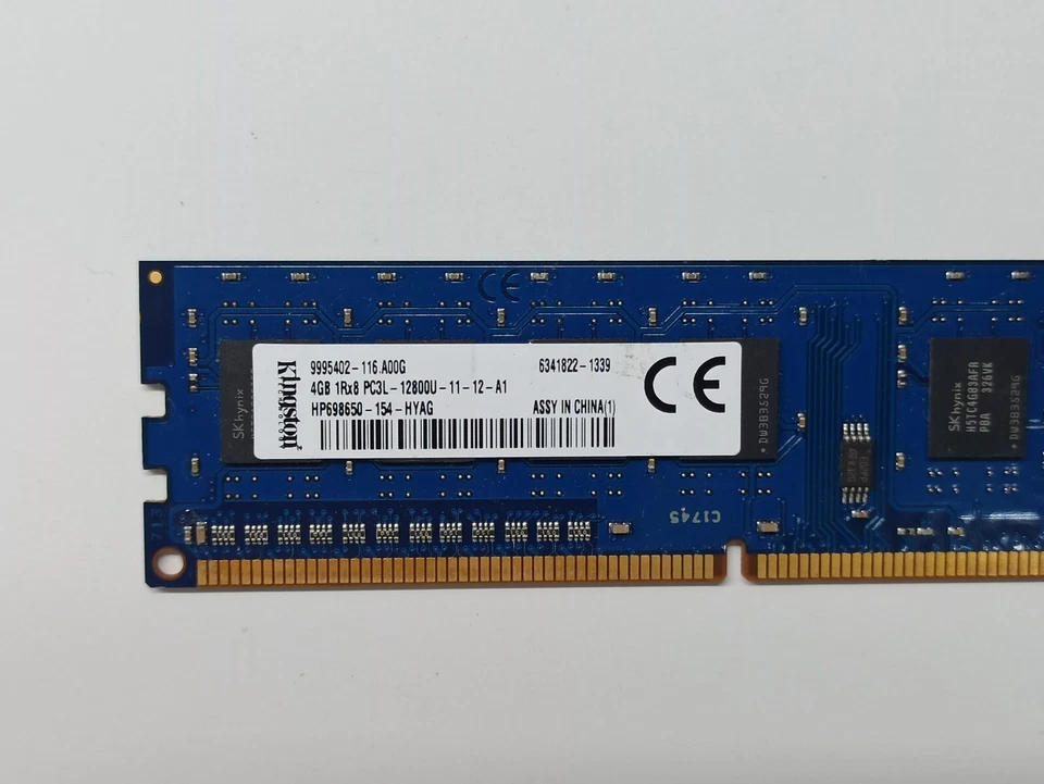 HP698650-154-HYAG Kingston 4GB PC3-12800 DDR3-1600MHz CL11 240-Pin DIMM - Imagen 2 de 2
