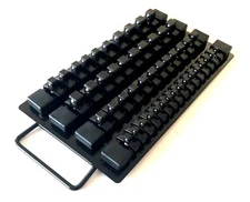48pc GOLIATH INDUSTRIAL SOCKET STORAGE TRAY RAIL RACK HOLDER 1/4 3/8 1/2 SSTBL