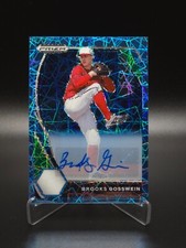 Brooks Gosswein 2021 Panini Prizm Draft Picks Carolina Blue Velocity Auto PDP124