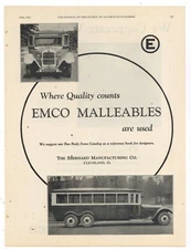 1925 Eberhard Mfg. Co. EMCO Bus Body Parts - SIX Wheeler Bus Pictured. Cleveland
