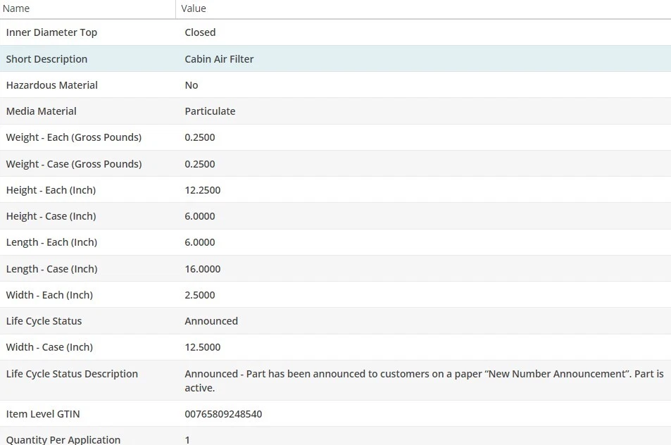 Салонный воздушный фильтр WIX для NISSAN ARMADA 2005-2015 V8-5,6 л - Изображение 4 из 4