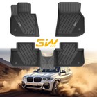 3W Floor Mats for BMW X3 New 2018-2024 Protection 2 Row Full Set Car Liners