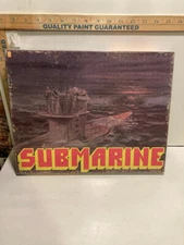 1977 SUBMARINE BOARD GAME by AVALON HILL - COMPLETE and MOSTLY UNPUNCHED