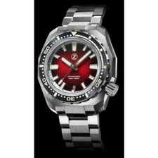 [unused] Zelos Watches ZerosHammerhead V3 300M STEEL CRIMSON RED