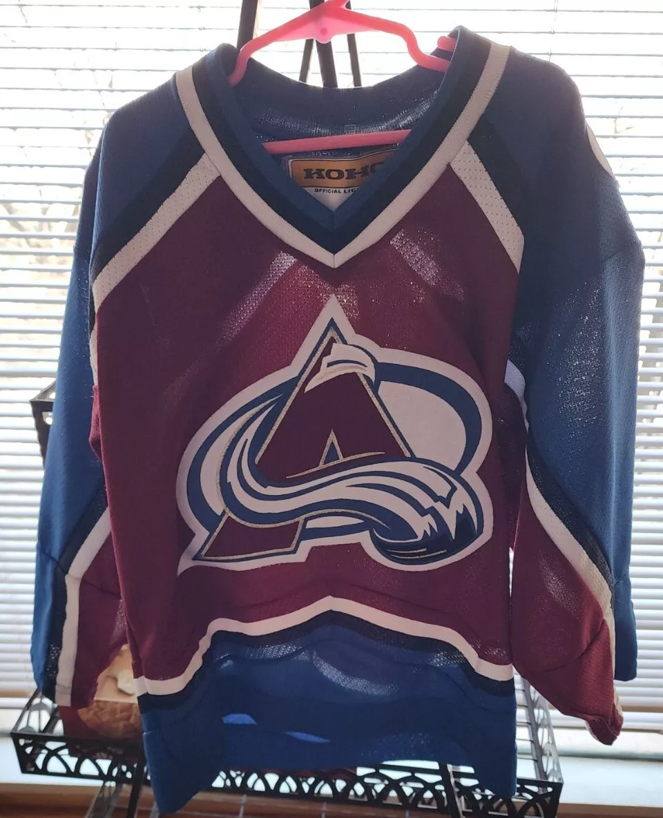 Kids Vintage Starter Colorado Avalanche Jersey (Size Youth S/M