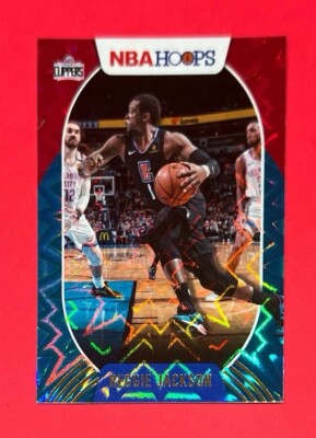 Reggie Jackson ~ 2020-21 Panini NBA Hoops ~ Teal Explosion #21