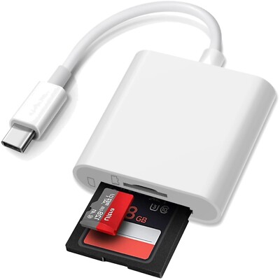 USB C SD Kartenleser Adapter MicroSD SDXC Micro SDHC USB C 2 in 1 