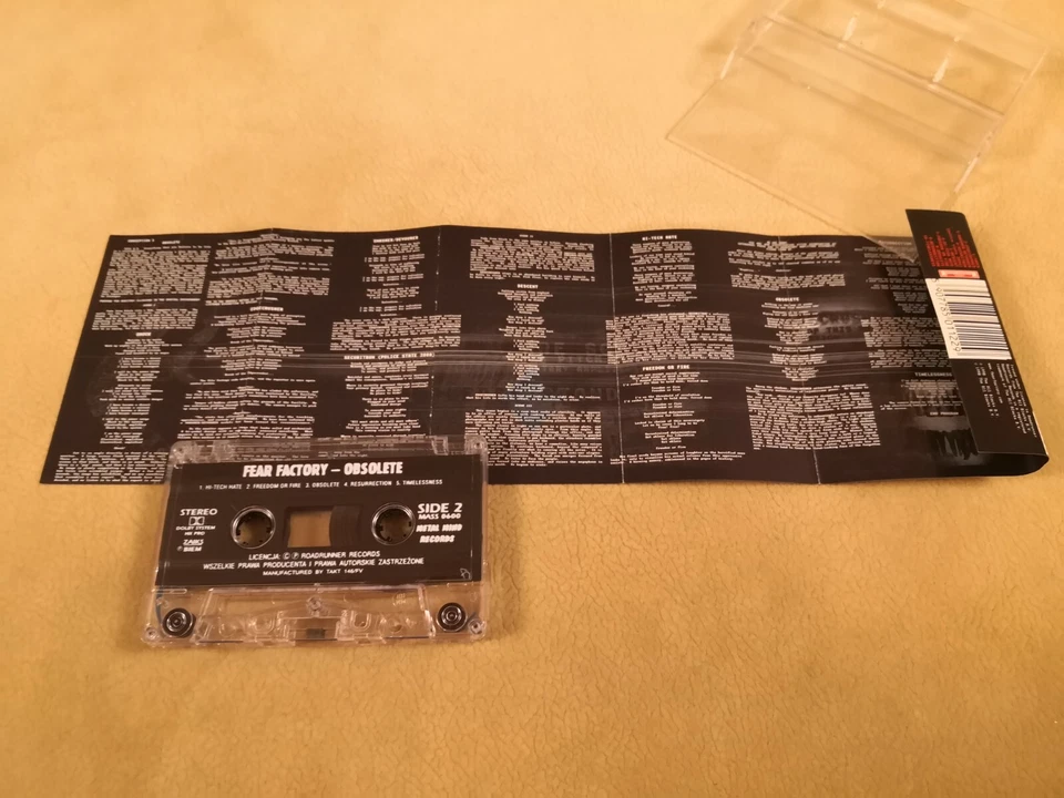 Fear Factory  Obsolete Cassette MC Pantera Gojira Exhorder Meshuggah Lamb of God - Image 4 of 4