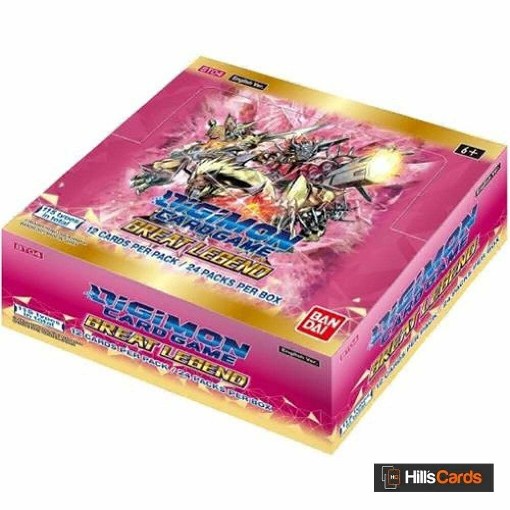 Digimon Great Legend BT04 Sealed Booster Box of 24 Packs