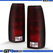 For 88-00 Chevy Silverado Tahoe Oe Dark Red Brake Lamp Replacement Tail Lights
