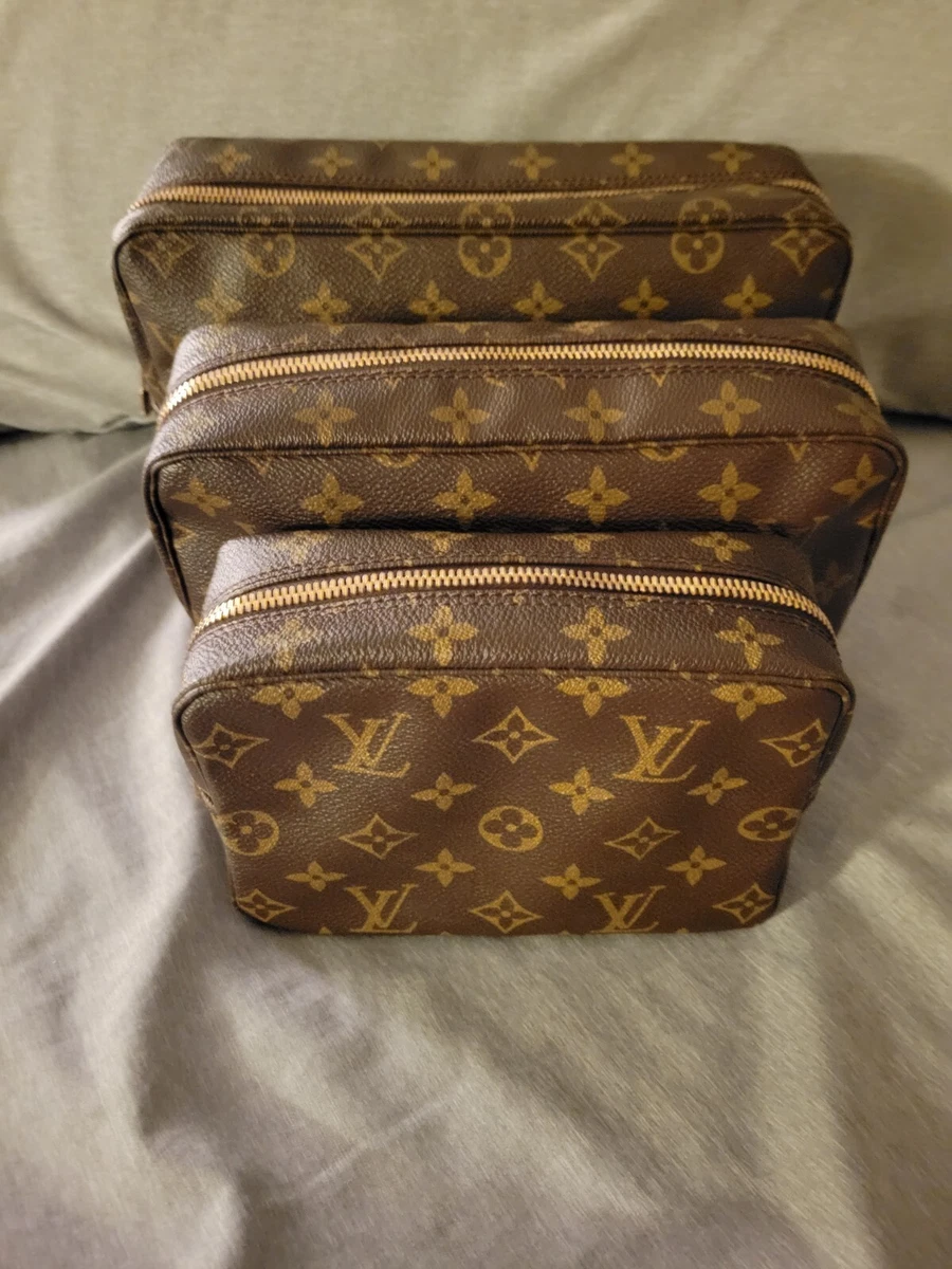 My favourite LV Trousse 23 and cosmetic case. Both are vintage but