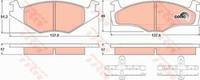 TRW GDB1219 Bremsbelagsatz, Scheibenbremse FüR Seat,Vw