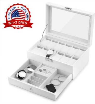 Caja para relojes de guardar cajas estuche estuches para lote reloj 12 coleccion