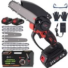6 Inch Cordless Mini Chainsaw Battery Powered Hand-Held Chain Saw for Efficient