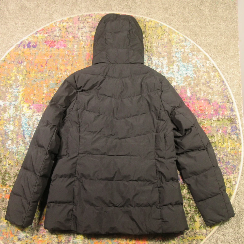 Chaqueta acolchada con capucha 32 Degrees Heat para mujer M negra cremallera completa usada en excelente estado Foto 2 de 4