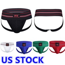 US Mens Athletic Supporter Jockstrap Sport Briefs G-string Underpants Underwear