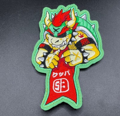 Castle x Grayscale CxG Smashed Brothers Gear King Koopa EDC Woven Pouch Patch