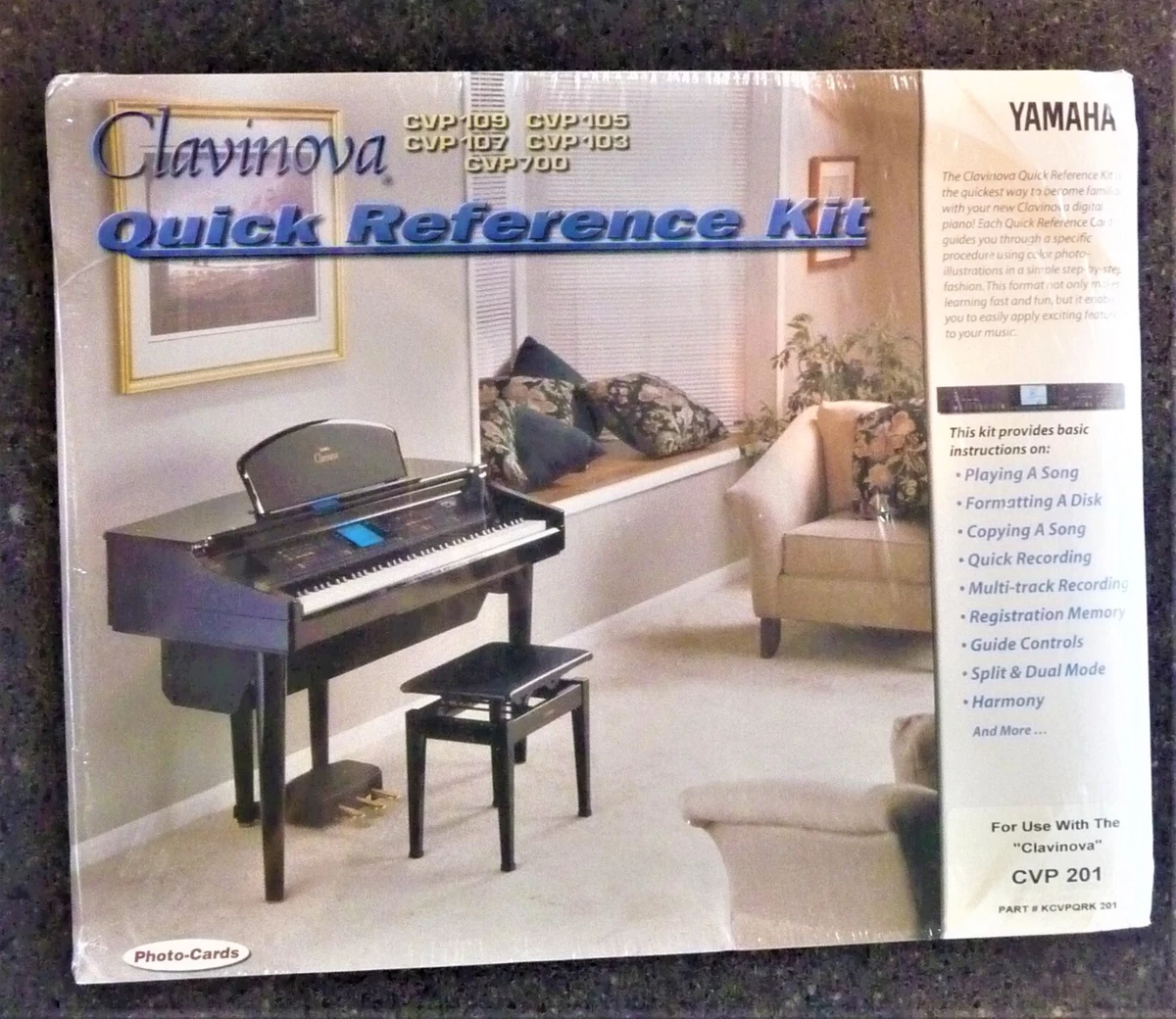YAMAHA CLAVINOVA Quick Reference Kit For use w CVP 103 103M eBay