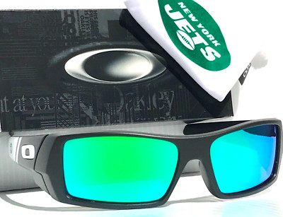 NFL Oakley GASCAN New York JETS Matte Black POLARIZED Galaxy Jade Sunglass 9014