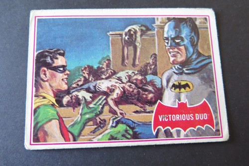 1966 Topps Batman Series A Red Bat Logo Tarjetas individuales tú eliges Completa tu conjunto - Imagen 82 de 139