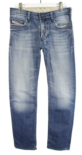Diesel Timmen 0089W Herrenjeans W31/L34 Regular Fit Knopf Fly Neu Schnurrhaare