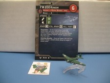 Axis Allies War at Sea BASE SET FW 200 Kondor 36/64 with card