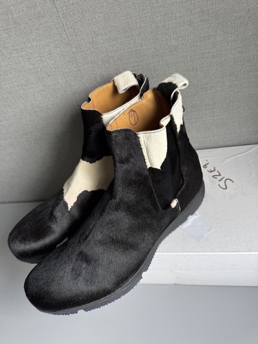 Stivaletti Paul Smith uomo pelle di pony capelli vera pelle zip UK10/EU44/US11 nuovi - Foto 6 di 11