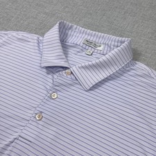 Peter Millar Polo Shirt Mens XL Purple Short Sleeve Collared Summer Comfort