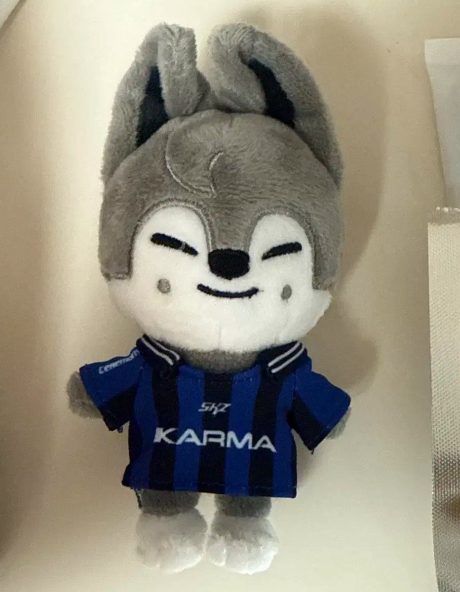 Stray Kids SKZOO KARMA Wolf Chan Plush Doll Keychain Official K