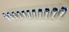 NEW Ryobi 1/4" 11pc SAE Socket Set, 6pt, 5/32-9/16", Easy Read Standard/Shallow