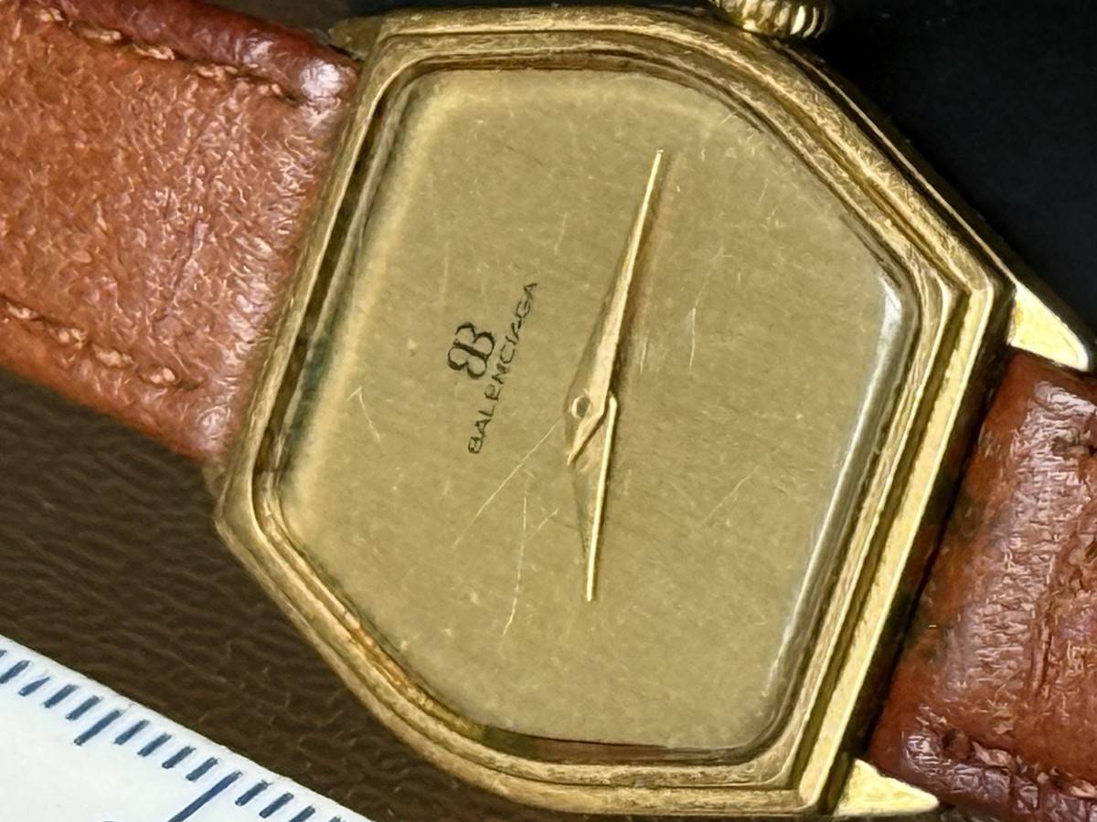 RARE Vintage 1980s Balenciaga Swiss Made Manual Winding 17 Jewels